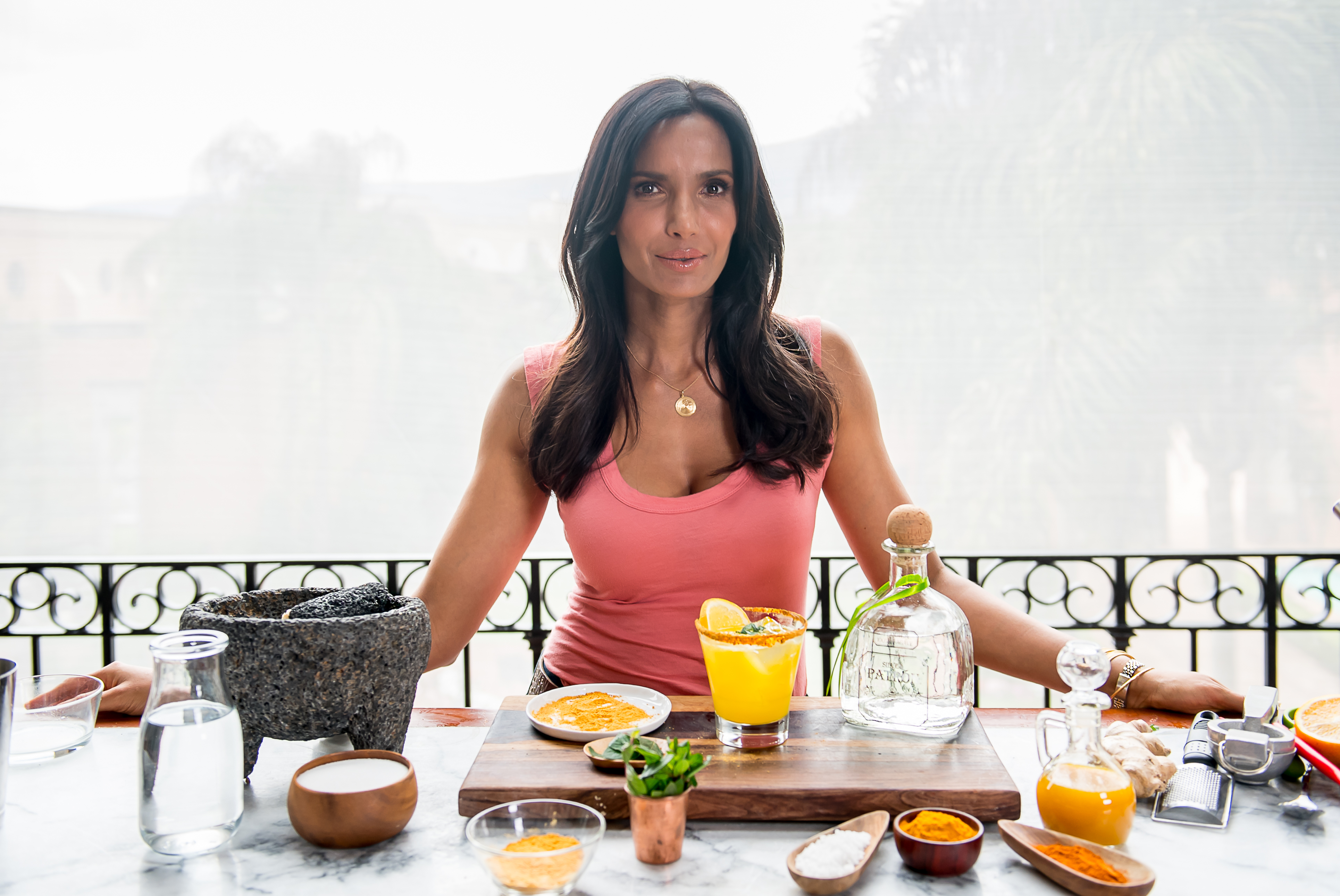 Learn How To Make Padma Lakshmi's Ginger-Turmeric Margarita