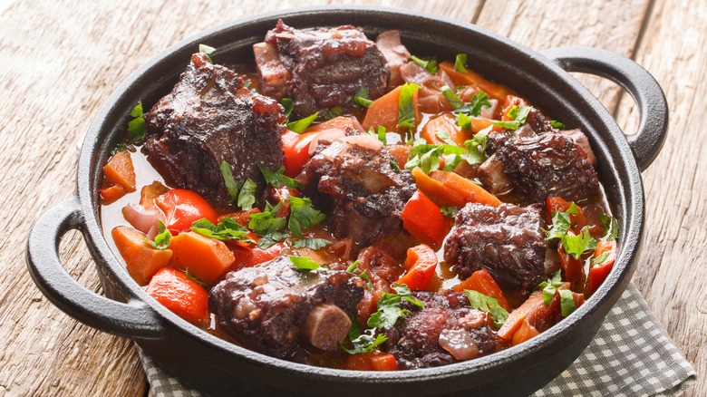 Beef stew with herbs