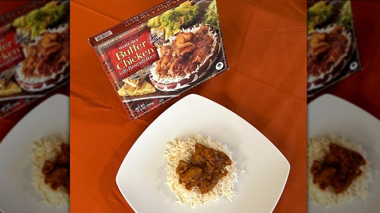 butter chicken with basmati rice