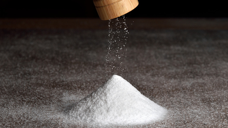 salt shaker and salt pile