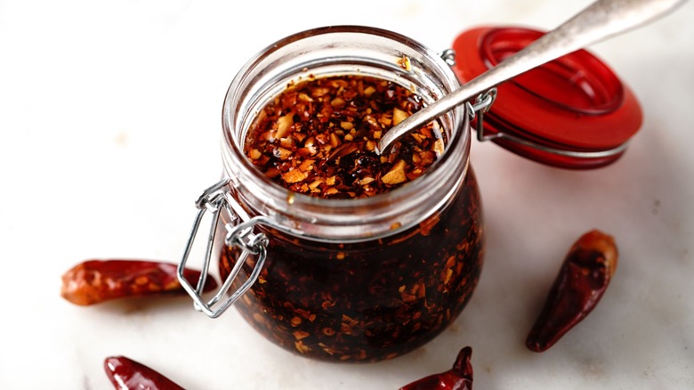 jar of chili crisp