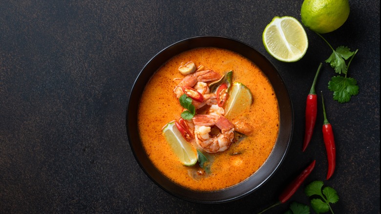 Tom Yum Soup with lime