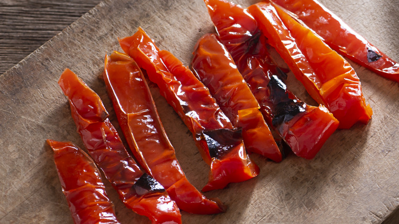 roast red peppers