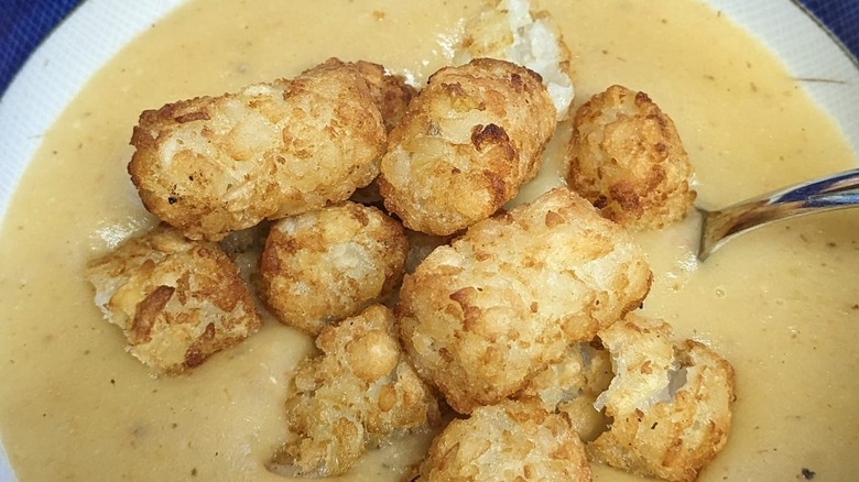 soup with tater tots