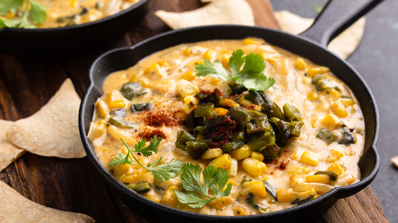 queso with corn