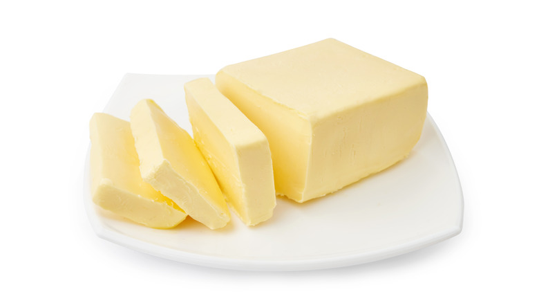 Slices of butter