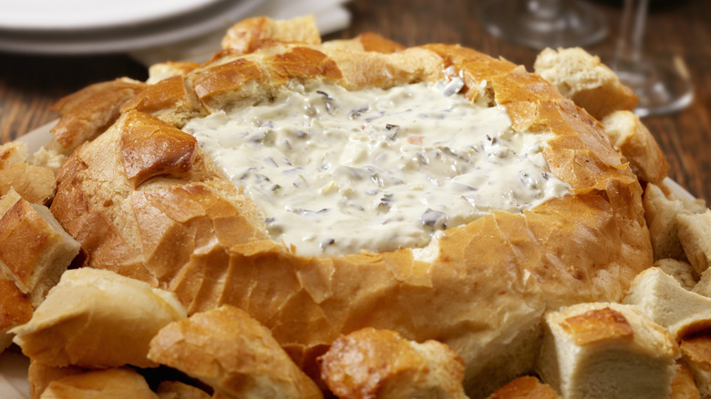 dip in a bread bowl