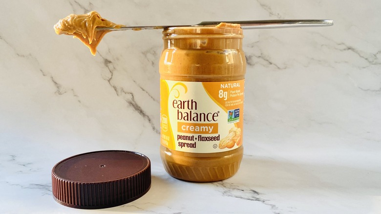 Earth Balance creamy peanut + flaxseed spread