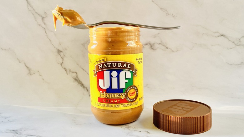 Jif natural creamy peanut butter with honey