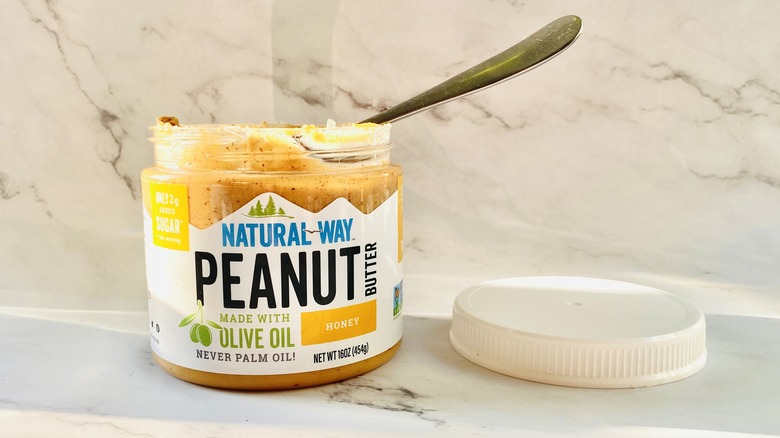 Natural Way peanut butter with olive oil and honey