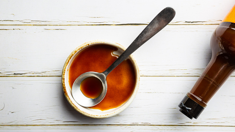 worcestershire sauce in a bowl