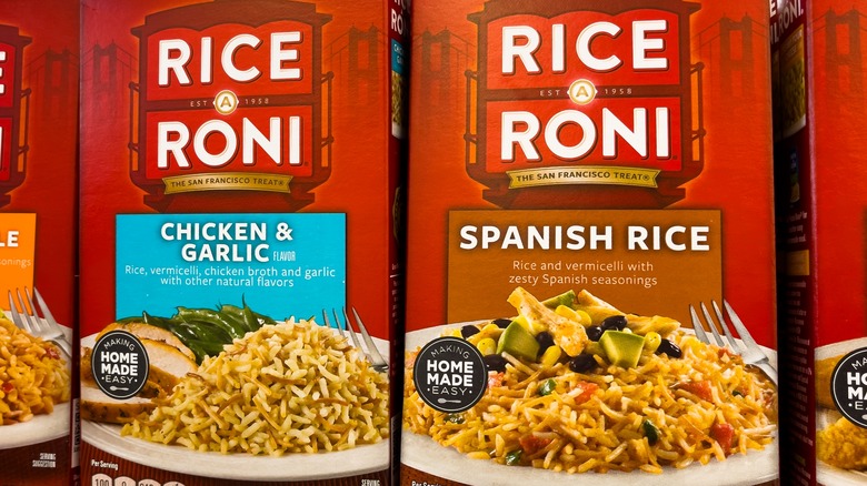 Boxes of Rice-A-Roni