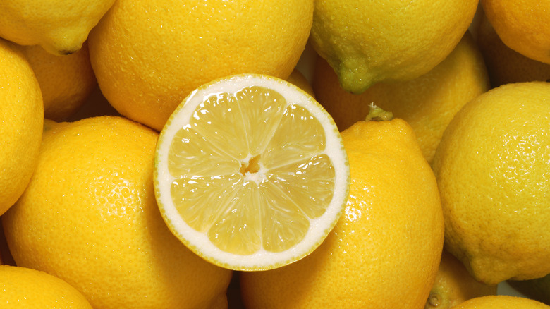 a pile of lemons
