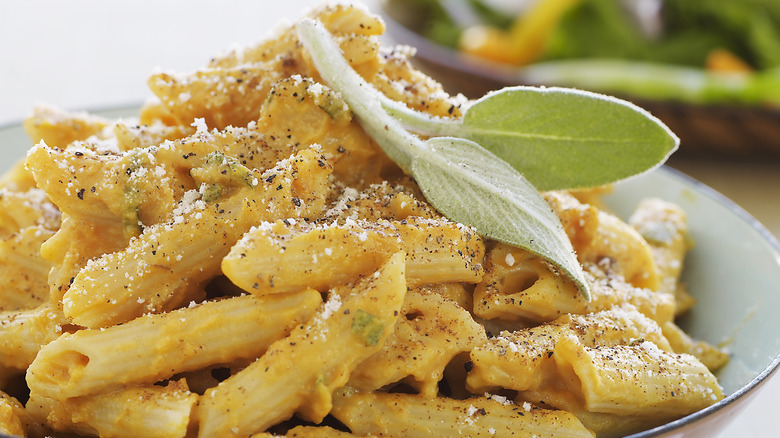 pumpkin sage penne pasta