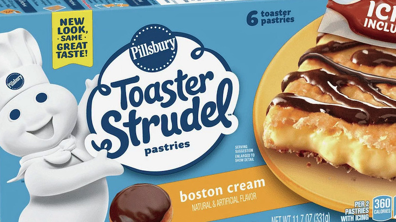 Pillsbury boston cream pie toaster strudel box