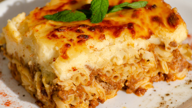 pastitsio close up