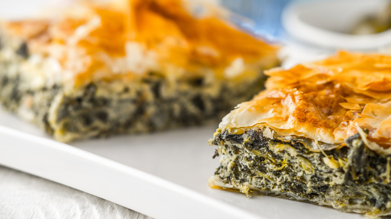 spanakopita close up