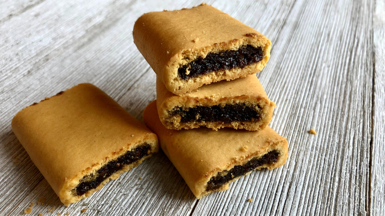 Fig Newtons on a table