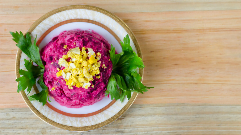 Beet potato salad