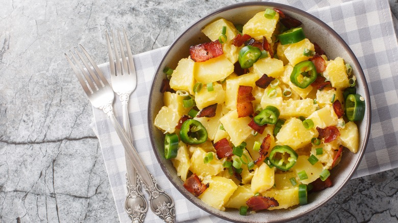 Potato salad with jalapenos