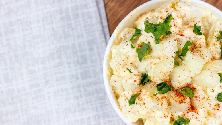 Bowl of Amish potato salad