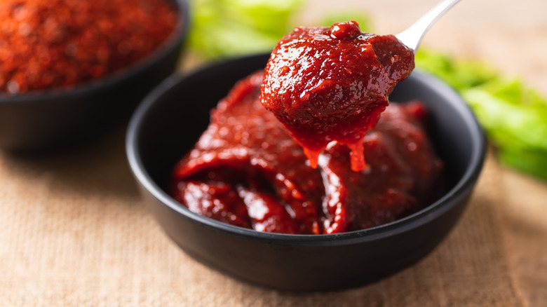 Bowl of Korean gochujang