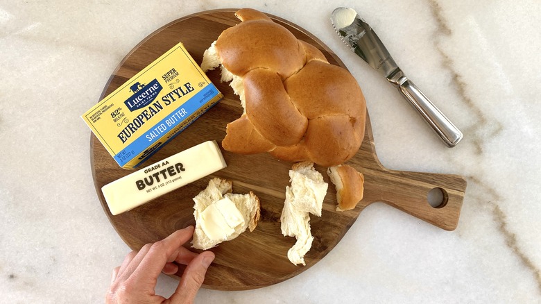 Lucerne Dairy Farms European style salted butter