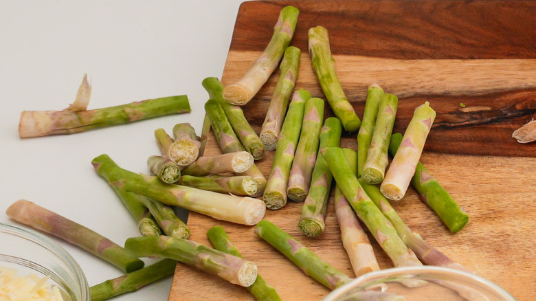 waste for asparagus stock