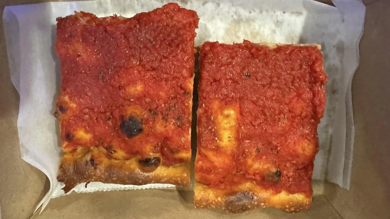 Pizzeria Beddia tomato pie slices