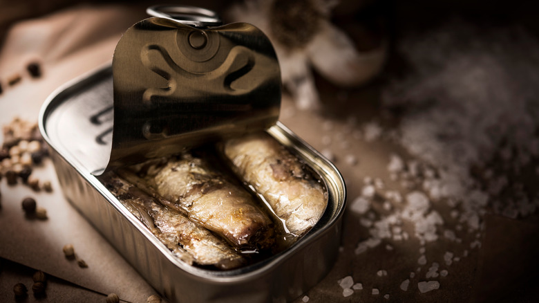 sardines in a can