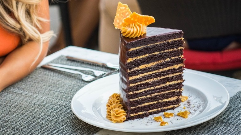 chocolate peanut butter layer cake