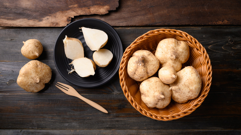 jicama in a bowl