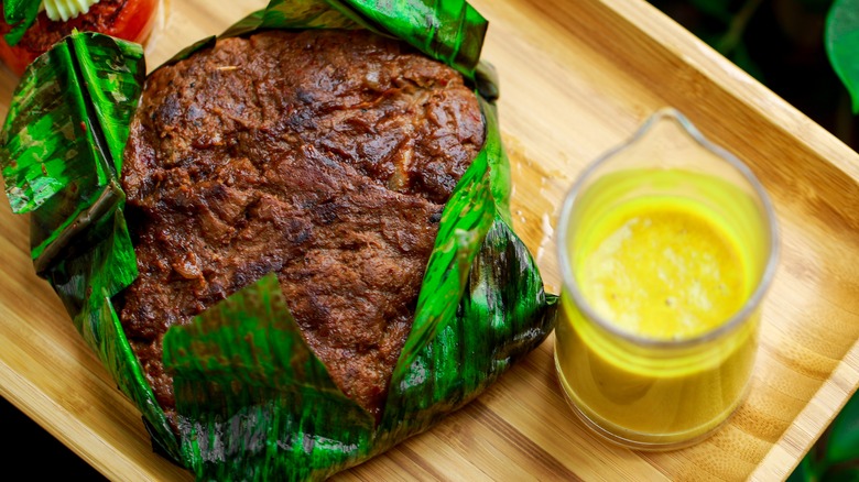 steak with coconut curry sauce