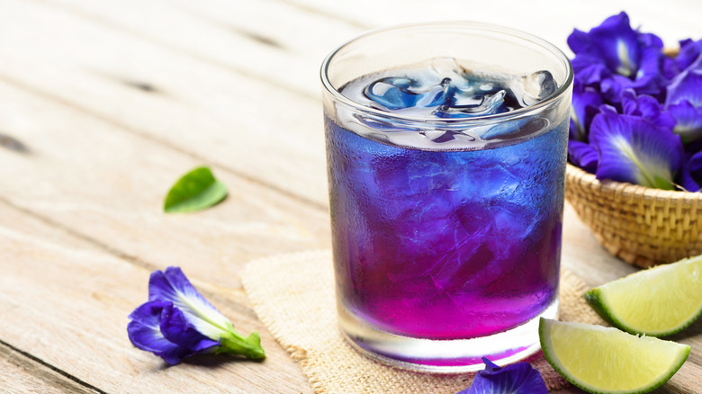 Violet cocktail