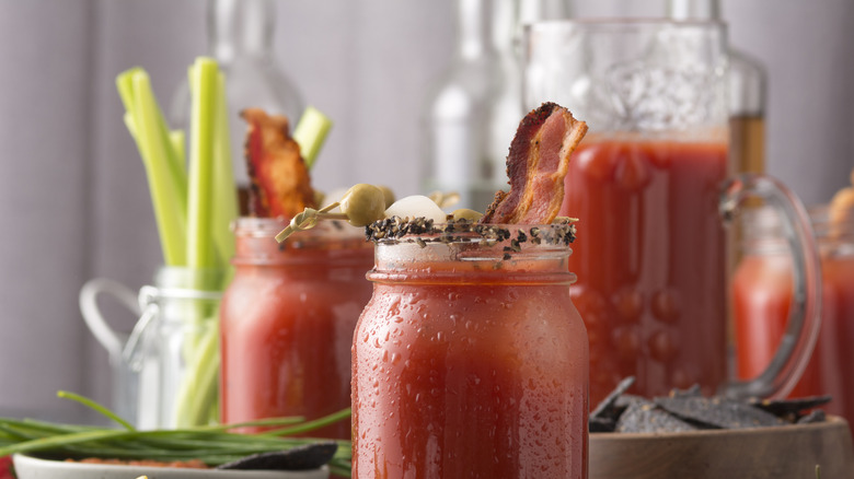 Bloody mary with bacon