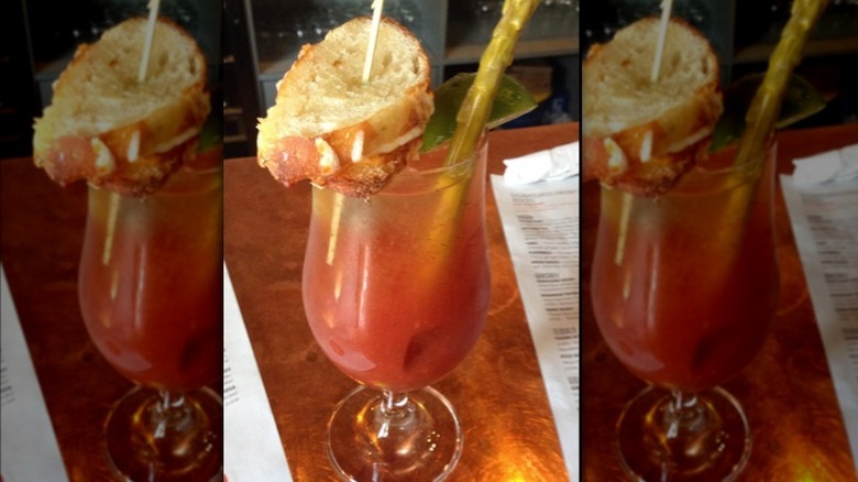 Bloody mary with grilled cheese