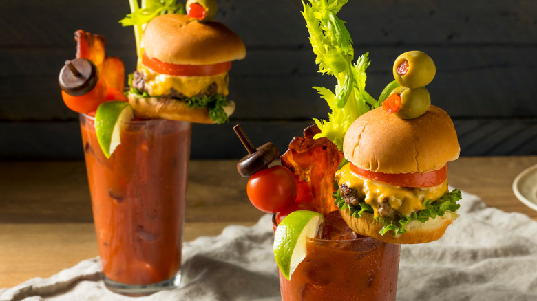 Bloody mary with slider