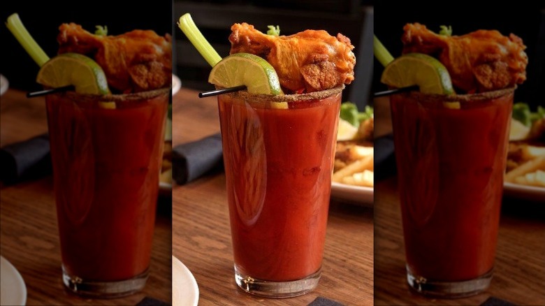 Bloody Mary with chicken
