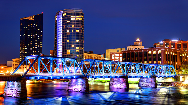 Grand Rapids at night