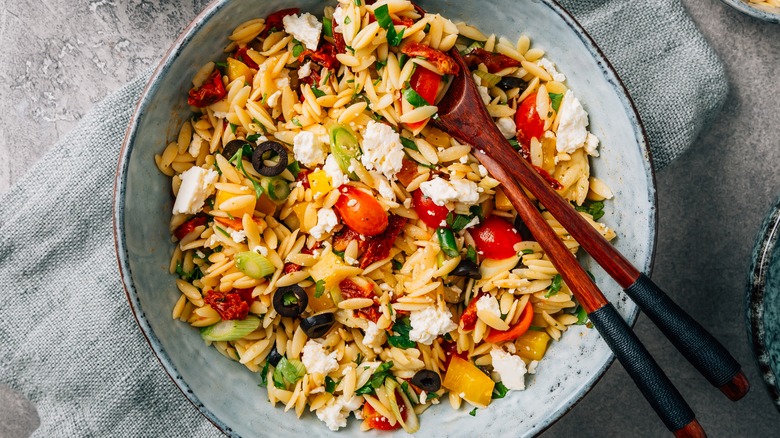orzo with goat cheese 