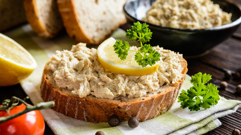 Mackerel pâté on bread