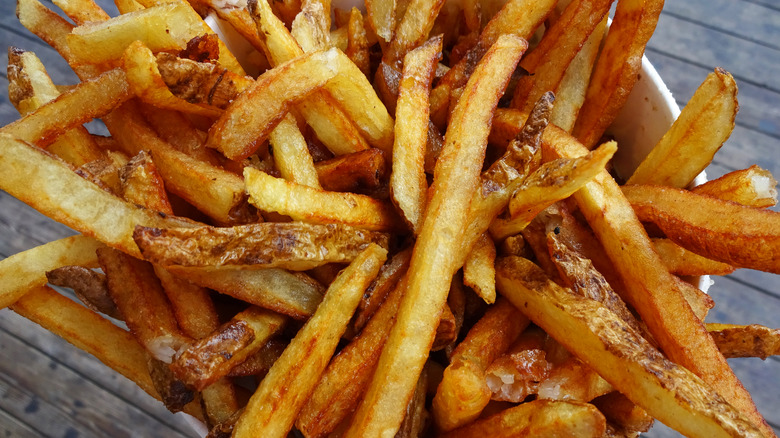 Rustic boardwalk fries