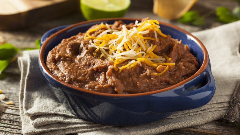 canned refried beans