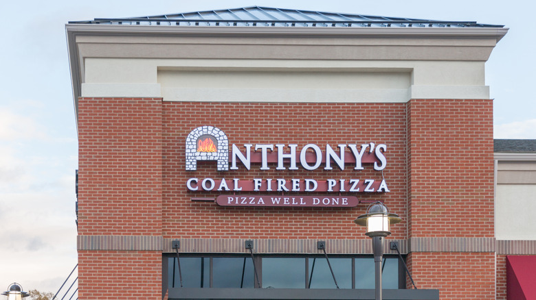 View of Anthony's Coal Fired Pizza & Wings from parking lot