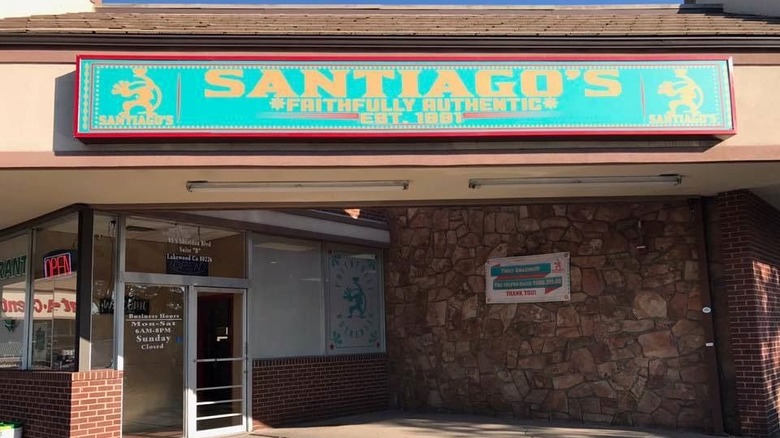 Santiago's store front in Denver