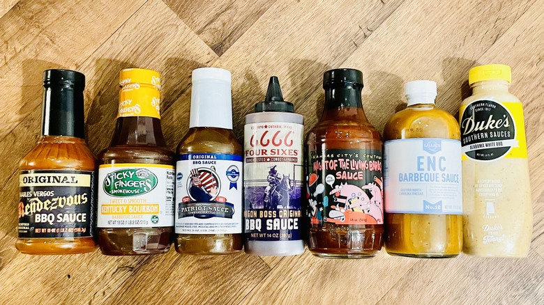 Collection of regional BBQ sauces