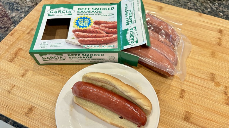 Garcia beef sausages