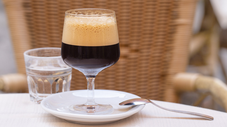 Italian Caffè Shakerato drink