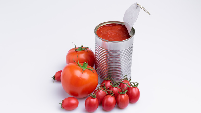 Canned and fresh tomatoes