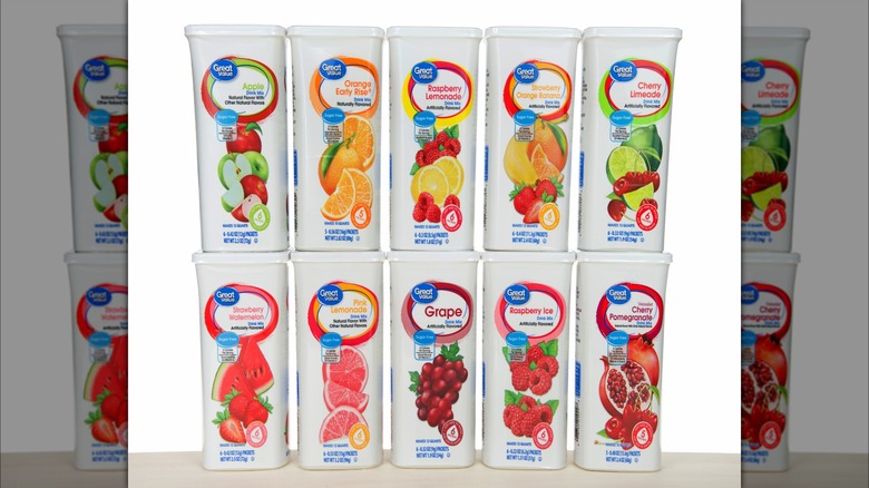 Great Value drink mix flavors